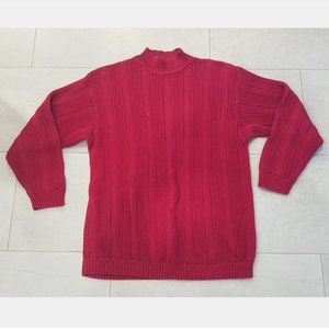 Vintage pink high neck boxy sweater